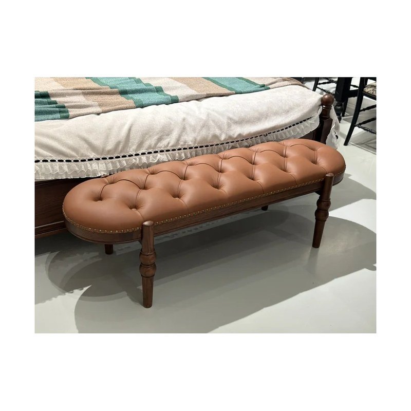 Leather Upholstered Bed-End Bench wholesale sourcing product photo