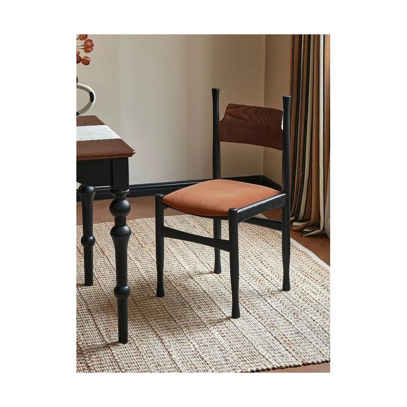 Upholstered Red Oak Dining Chair wholesale sourcing product photo