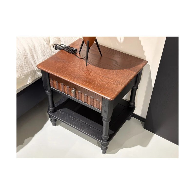 Open-Shelf Red Oak Nightstand wholesale sourcing product photo