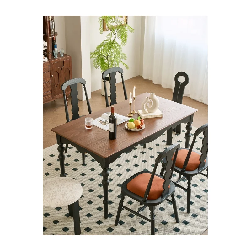 SYMEB red oak dining table sample